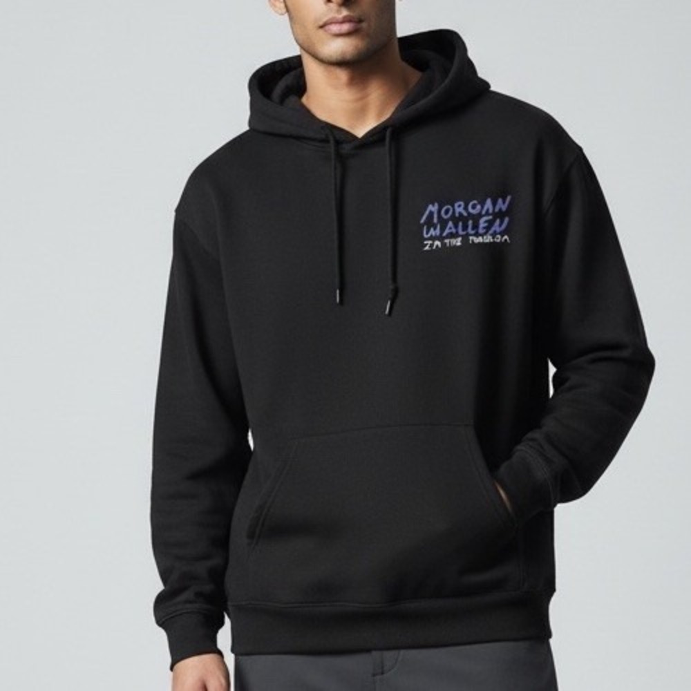 Adult M MORGAN WALLEN Hoodie Pullover I'm The Problem Country Music Merch Black